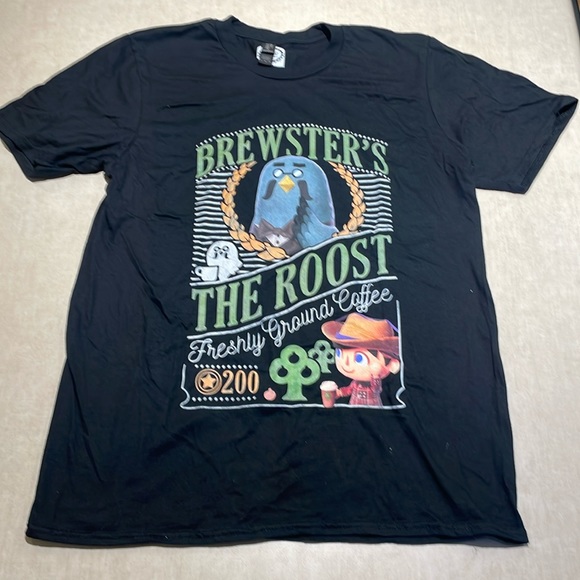 Nintendo Animal Crossing Brewster’s Cafe T-shirt, extra sold, Size Medium, NWOT - Picture 2 of 5